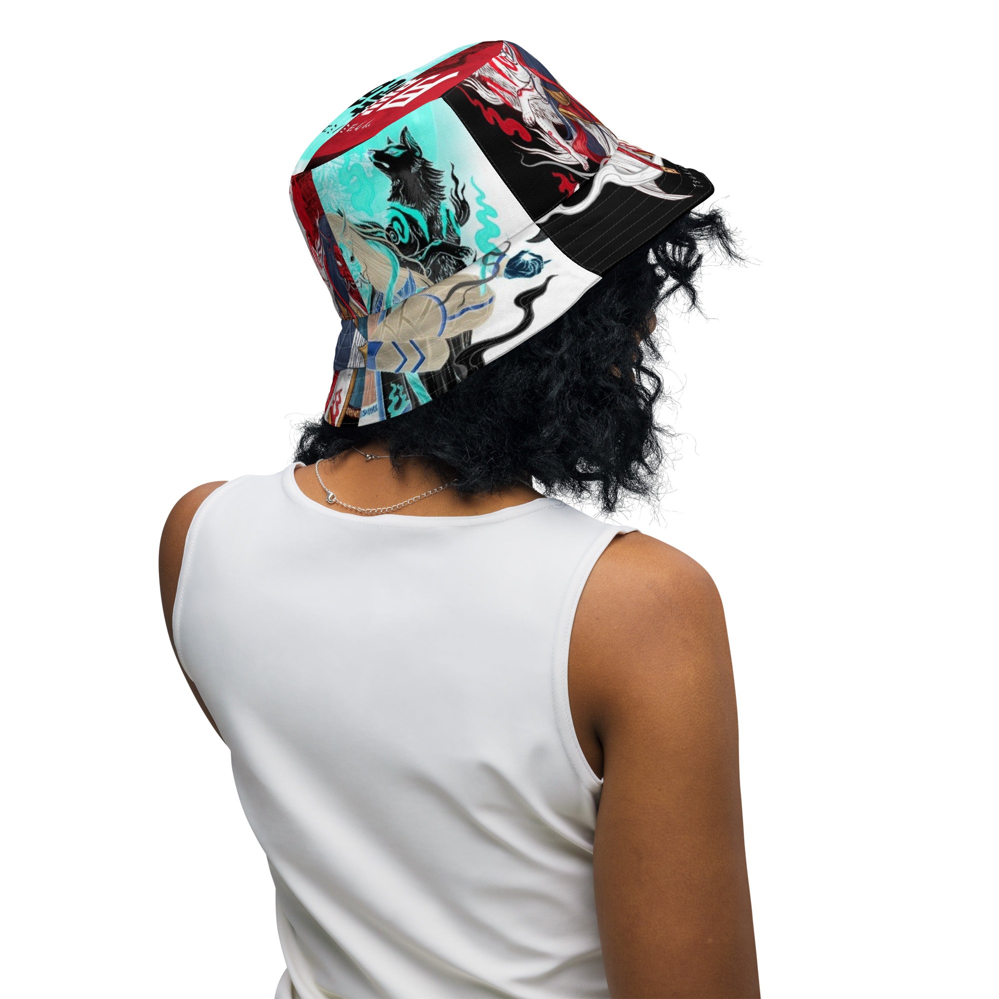 Gorro de pescador reversible