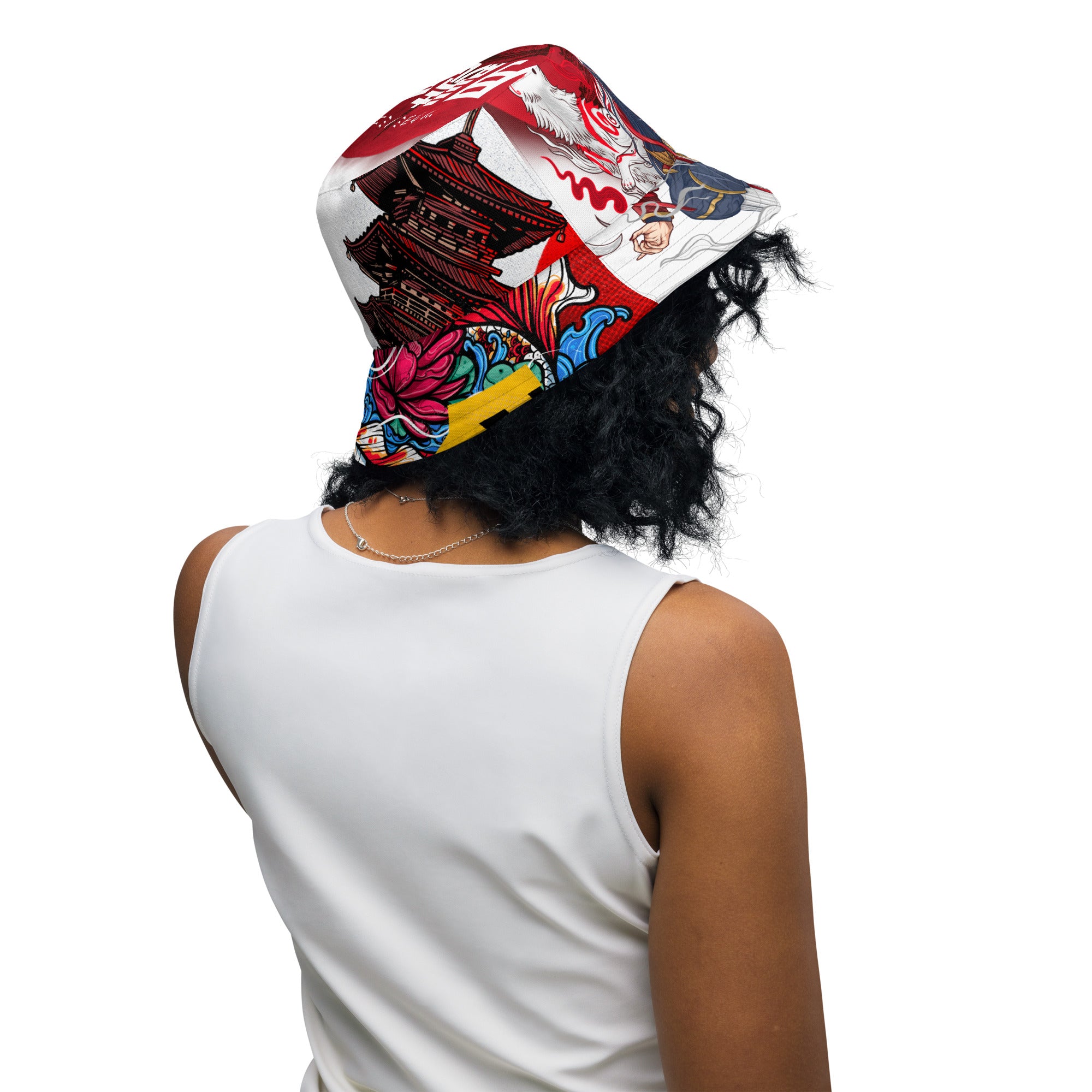 Gorro de pescador reversible