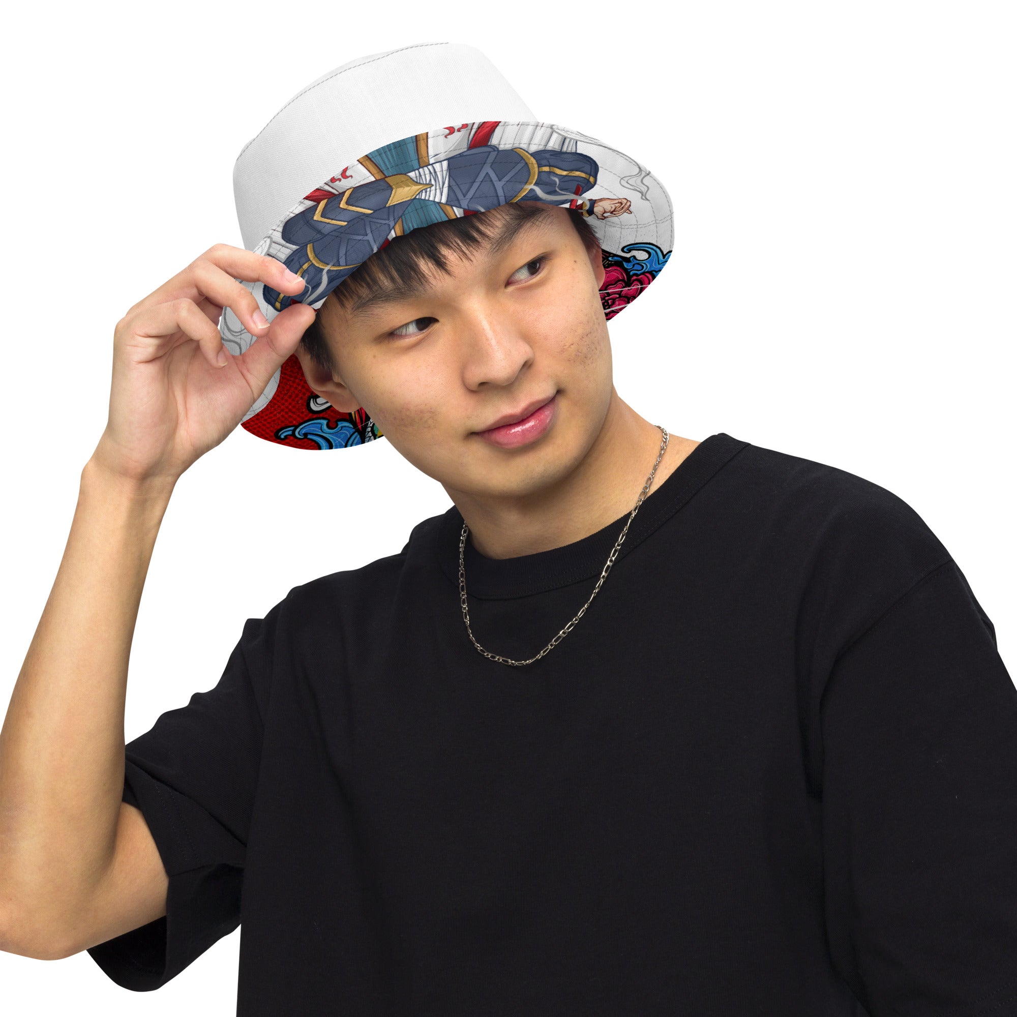 Gorro de pescador reversible