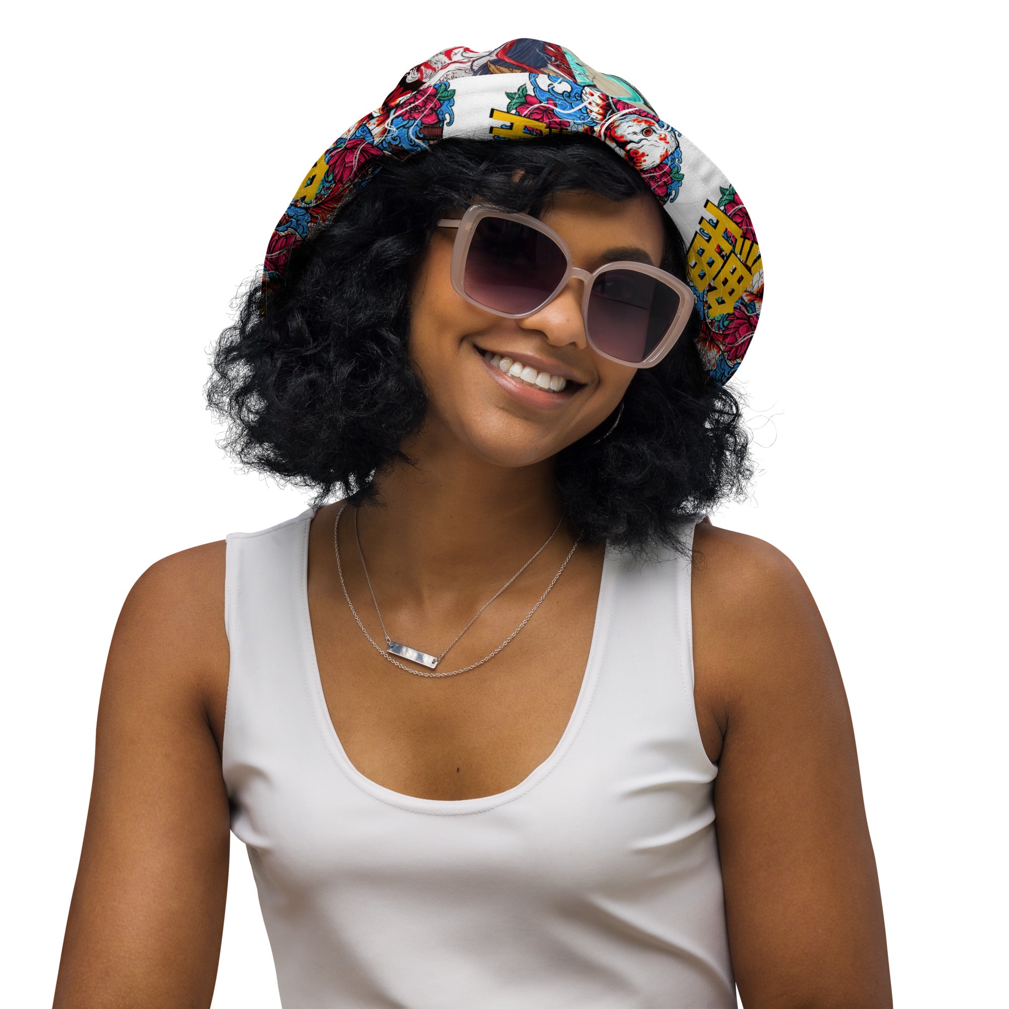 Gorro de pescador reversible