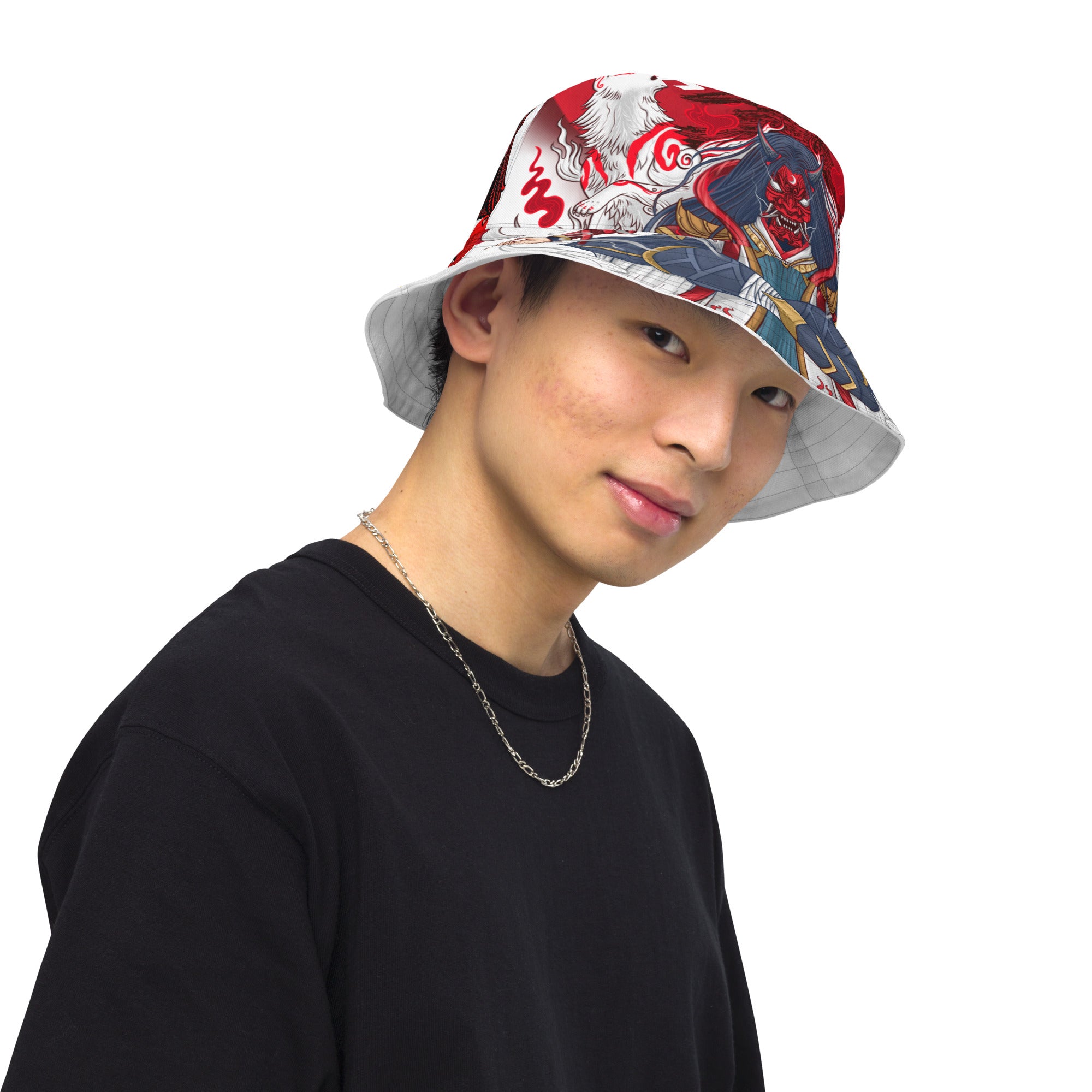 Gorro de pescador reversible