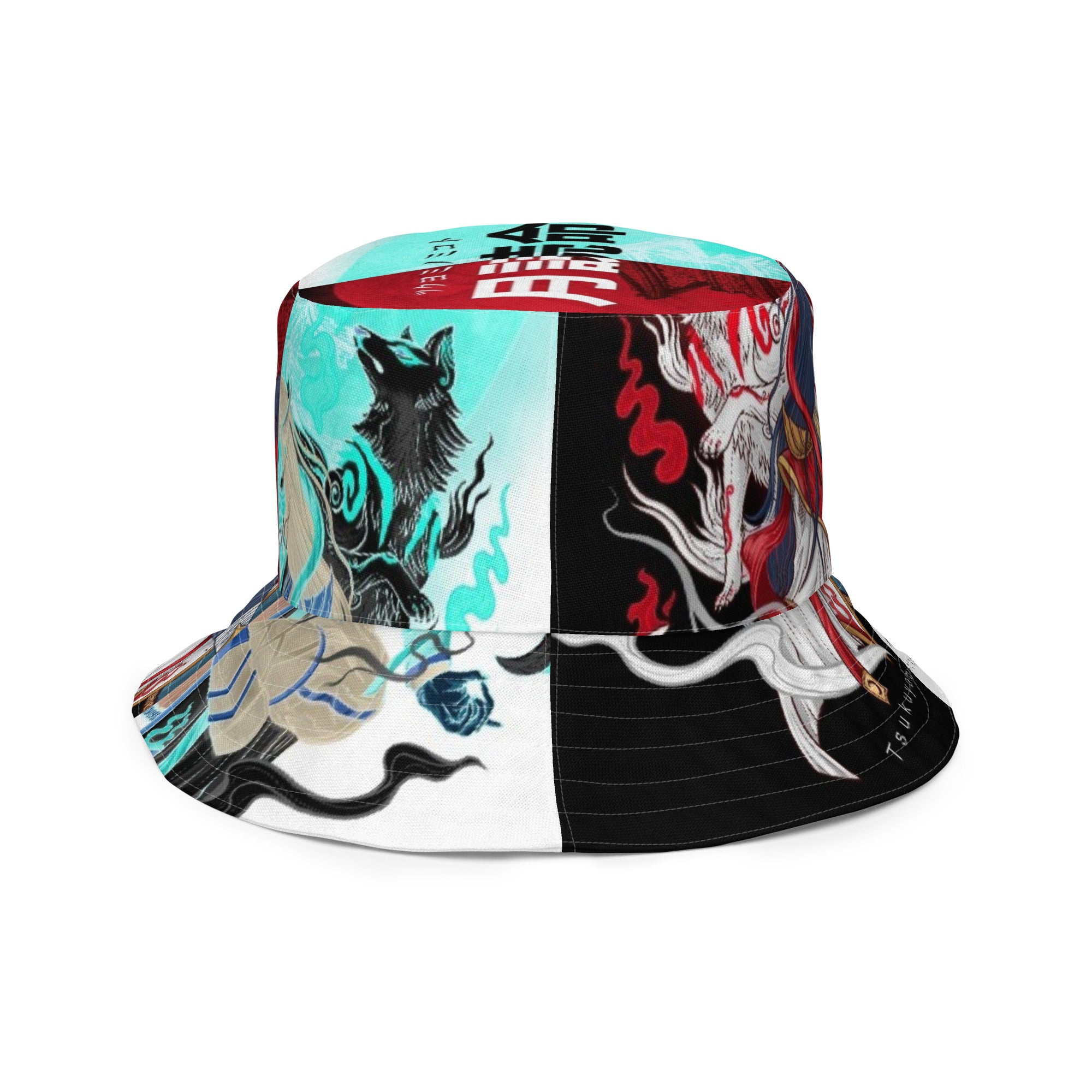 Gorro de pescador reversible