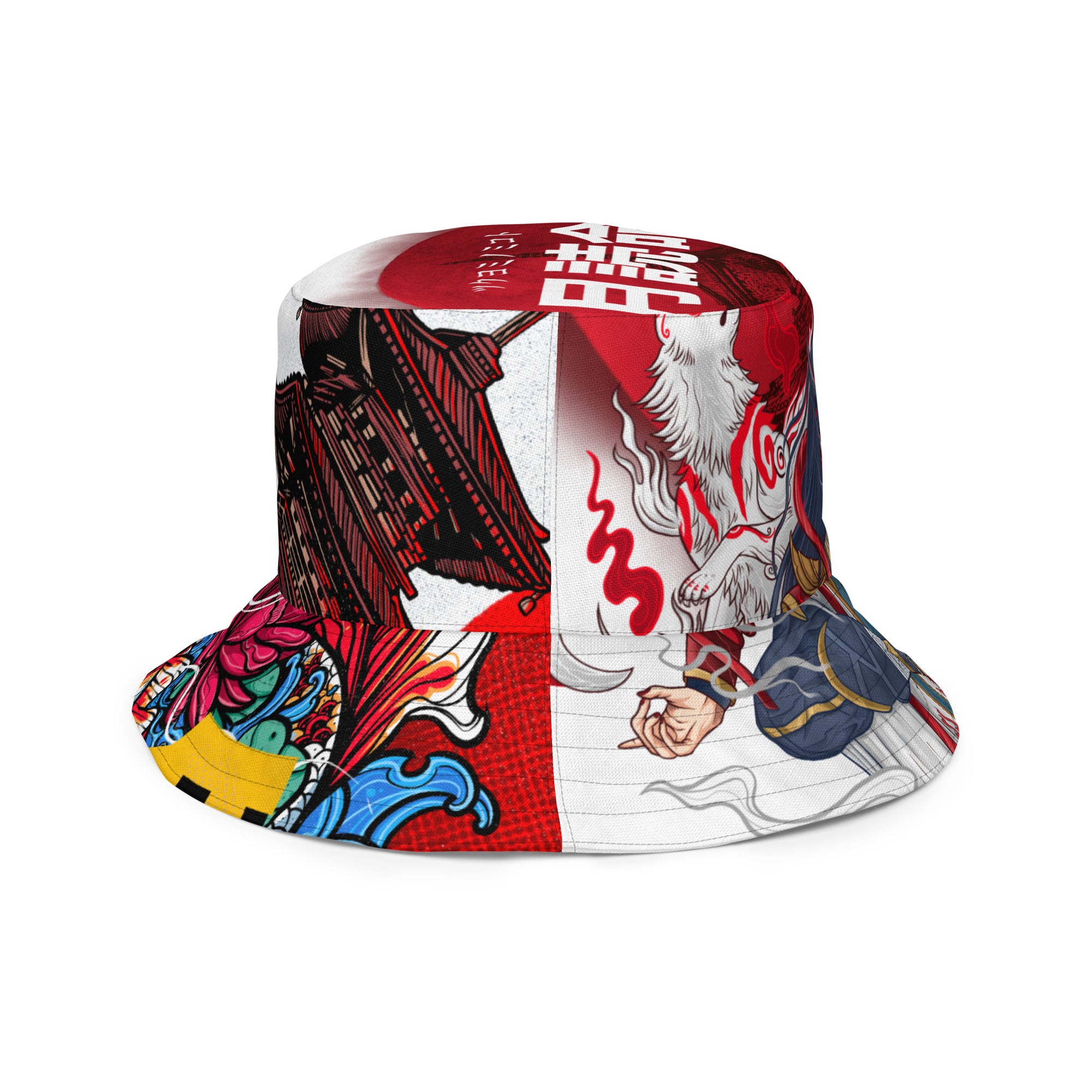 Gorro de pescador reversible