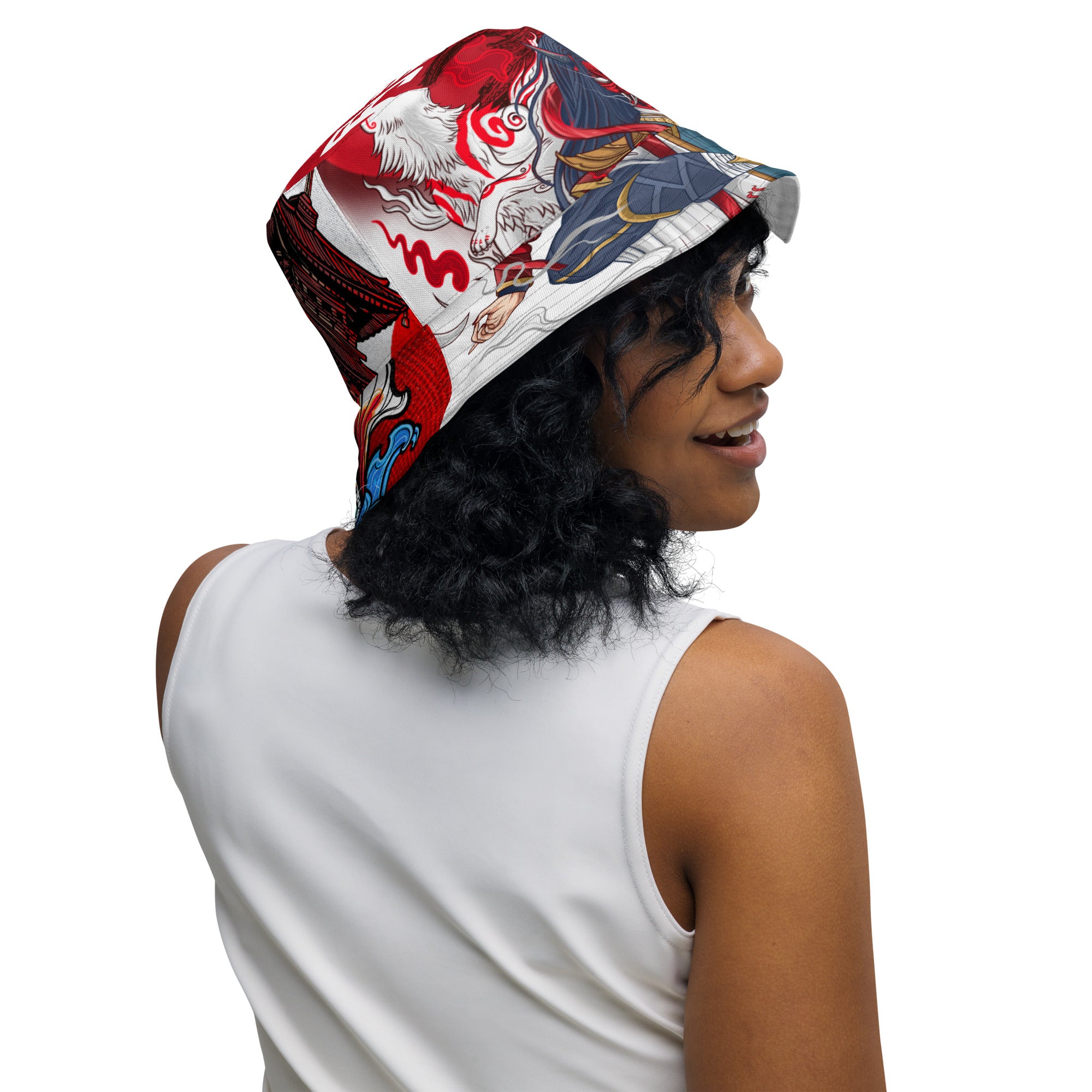 Gorro de pescador reversible