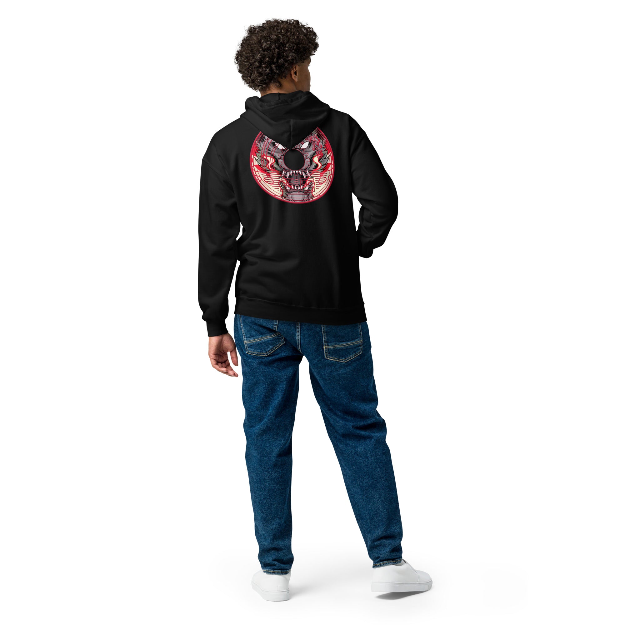Sudadera gruesa unisex con capucha y cremallera